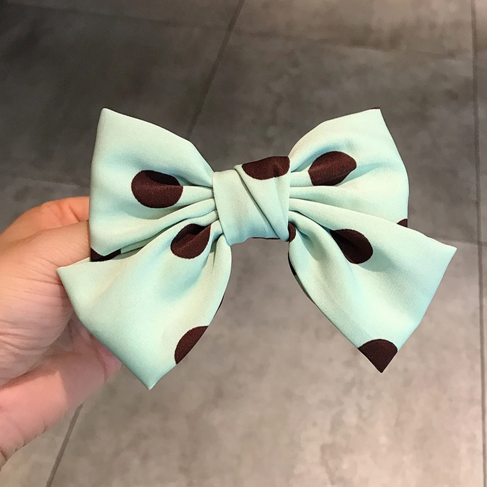 

New Arrival Romantic French Dots Barrettes Bows For Woman Girls Hairpin High Quatity Hair Clips Headwear Hair Accessories