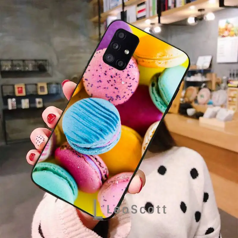 

Macarons Phone Case For Samsung A32 A51 A52 A71 A50 A12 A21S S10 S20 S21 Plus Fe Ultra
