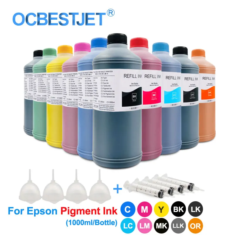 1000 мл/бутылка пигментные чернила для Epson S22 TX125 SX125 NX125 Stylus Photo 1390 1400 R390 R270 R290 |