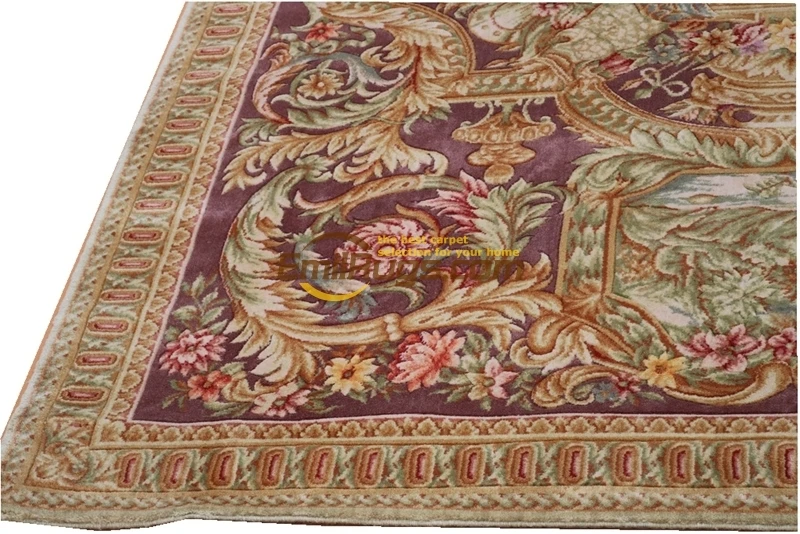 

EUROPEAN SAVONNERIE THICK AND PLUSH FLORAL TRELLIS DESIGN RUG HANDMADE WOOL KNITTING CARPETS ANTIQUE WOVEN FLOOR RECTANGULAR