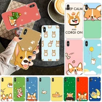 reayou cute corgi dog soft silicone tpu phone cover for iphone 11 pro xs max 8 7 6 6s plus x 5 5s se xr cover