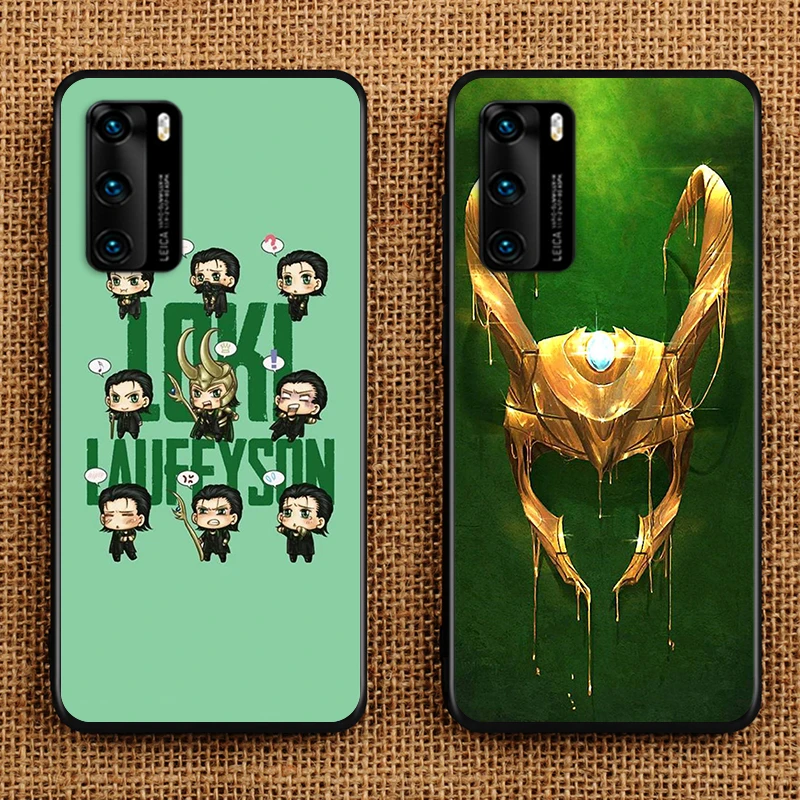 Чехол для телефона Marvel Мстители локи Huawei P40 P30 P20 P50 Pro Plus P10 P9 P8 Lite 2019 2017 RU E Mini мягкий