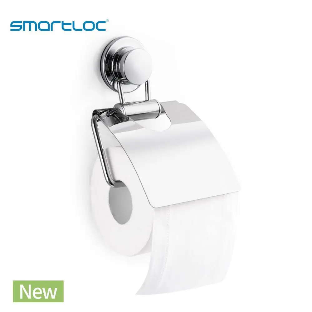 smartloc stainless steel suction cup wall mounted paper holder rack wc toilet tissue storage shelf bathroom accessories free global shipping