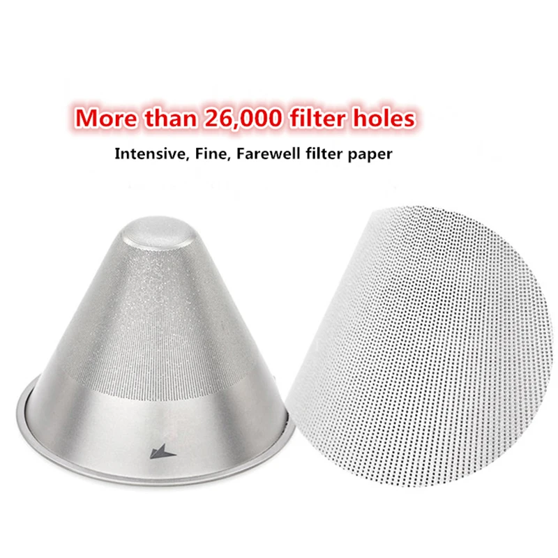 Juego de tazas de t&eacute; y caf&eacute; de titanio, Set de filtros de caf&eacute;, botella de agua bacteriost&aacute;tica saludable, taza de filtro de goteo de caf&eacute;, fabricante de t&eacute; y caf&eacute;-4