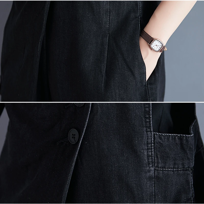 Женский джинсовый комбинезон с широкими штанинами свободного покроя - купить по