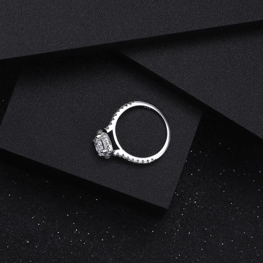 GEM'S BALLET Brilliant 925 пробы серебро 1.0Ct 6,5 мм EF цвет Муассанит кольцо для женщин обручальное кольцо ювелирные украшения