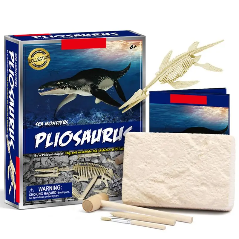 DIY Крокодил динозавр новинка копание окаменелостей раскопки игрушки для детей