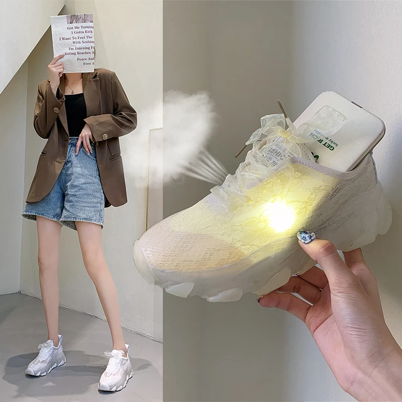 

Женские спортивные туфли, модные женские кроссовки 2021, женская обувь для тенниса, женские сетчатые повседневные кроссовки с розами