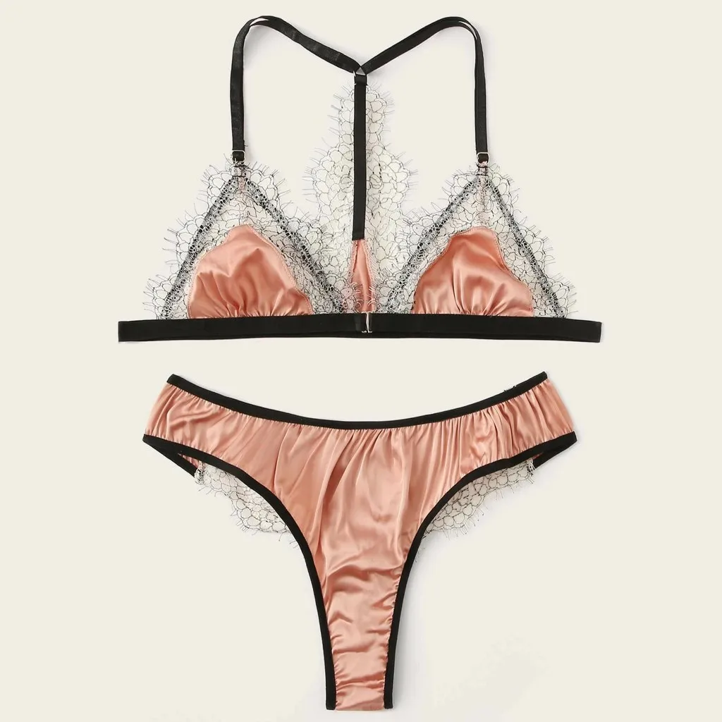 

Porno Sexy Underwear Lace Silk Women Sexy Lingerie Set See Through Lenceria Sensual Mujer Brief Sets Erotic Lingerie Bra Set Hot