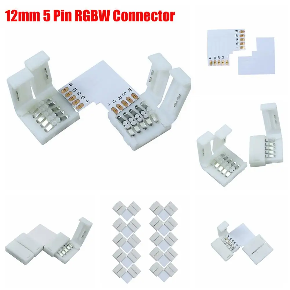 2-контактный 4-контактный 5-контактный RGB RGBW светодиодный разъем светильник мм 12
