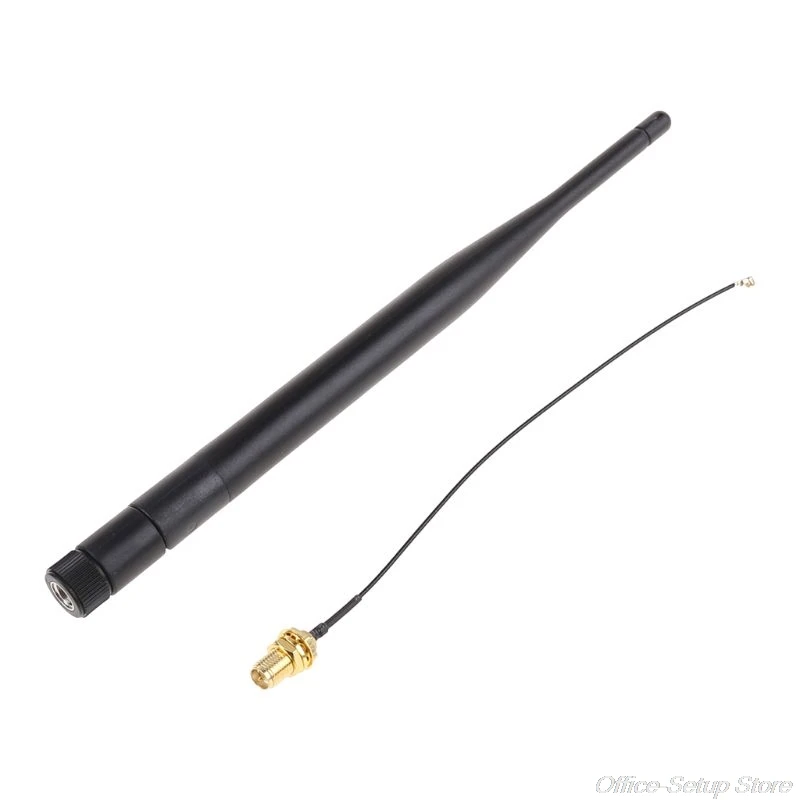 

RP-SMA Male 868 MHz 5dBi Wireless Antenna Router Antenna+15cm RP SMA Female to IPX 1.13 Cable M03 21 Dropshipping