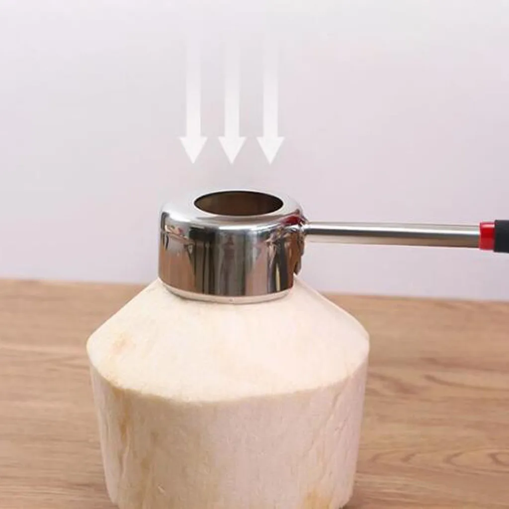 

Stainless Steel Large Mouth Extracting Meat Opener Tool Hard Object Opener Kitchen Tool Easily Open Coconut Shell Drill Bit
