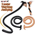 1 м длинная Анальная пробка мягкая анальная пробка массажер простаты эротические изделия вагинальный стимулятор силиконовый фаллоимитатор анальный секс-игрушки для мужчин женщин мужчин