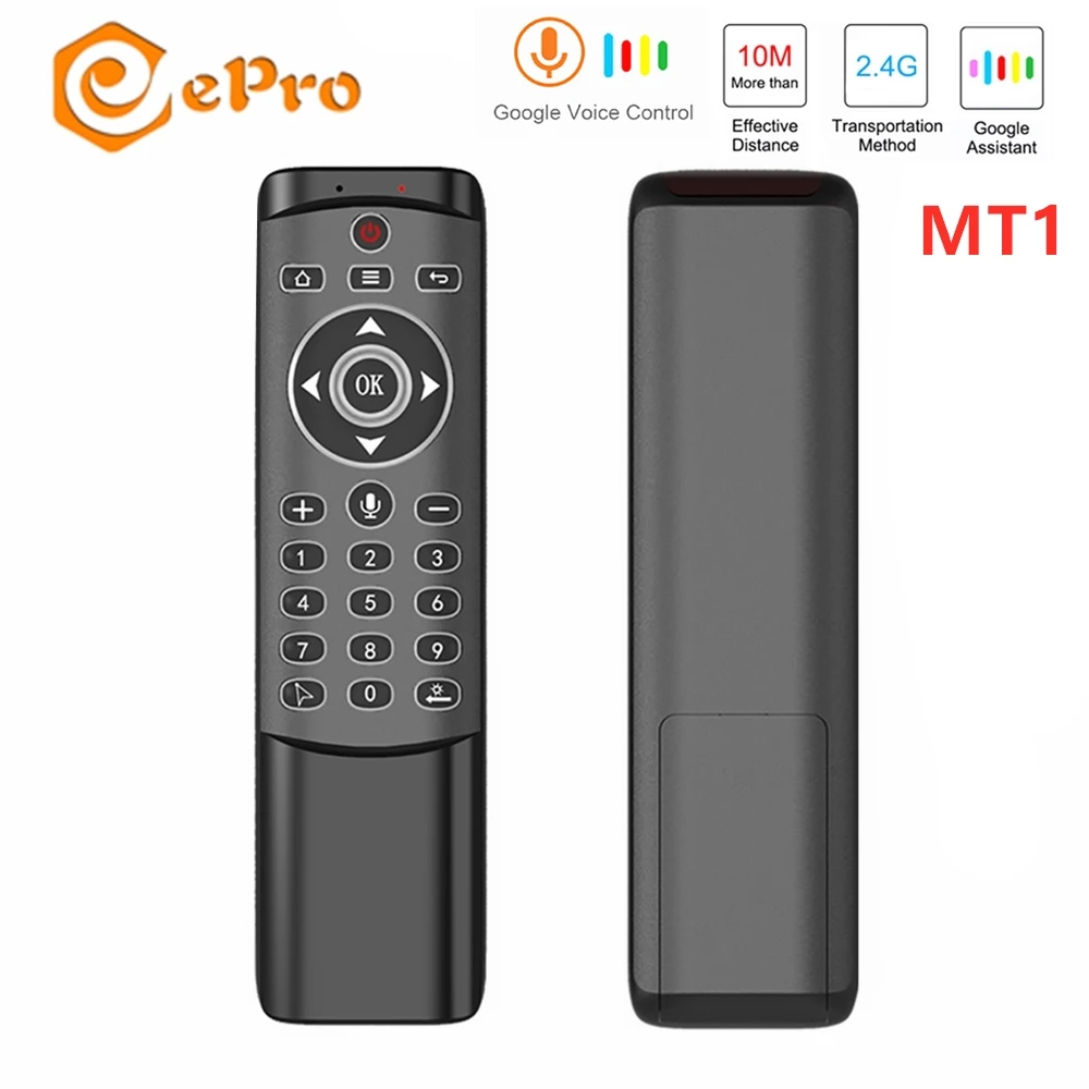 MT1 Air mouse с гироскопом и подсветкой 2 4G беспроводной голосовой пульт