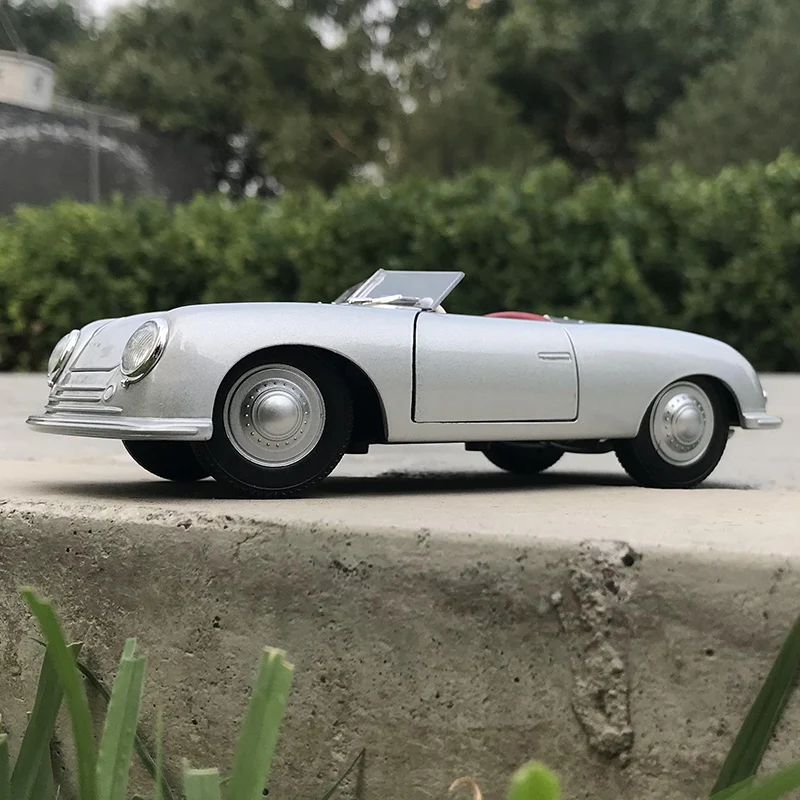 

Модель спортивного автомобиля WELLY 1:24 Porsche 356, модель автомобиля из сплава, декоративная коллекция, игрушечные инструменты, подарок