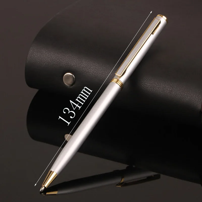 

Metal Ballpoint Pens1.0mm Black Ink Rollball Pen Student Stationery School Office Writing Supplies Creative Ball Pens