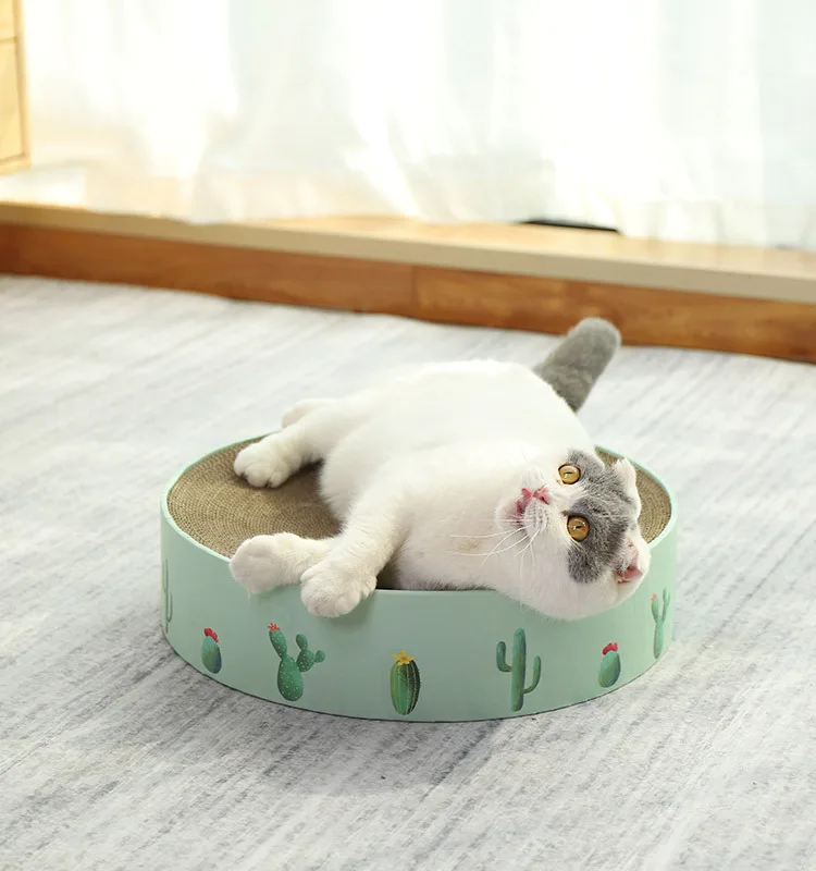 

Cat Scratching Toy bowl-shaped Curved Claw Grinder Cat Kennel Corrugated pape S/M durable Pet Toys