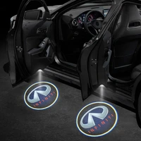 vehicar 2pcs car door lamp ghost shadow light for infiniti car door led welcome laser projector logo light accessories