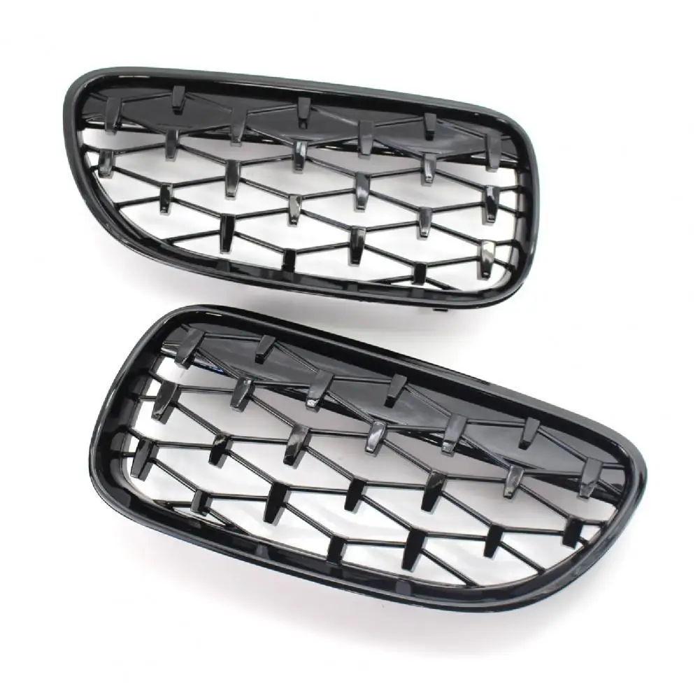 

2Pcs Front Grille Diamond Style Professional Kidney Grille Grill 51137254969 51137254970 51137254968 for BMW 3 Series E92 10-14