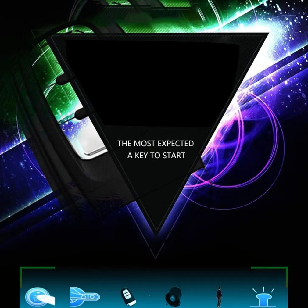 

12V Car One-key Start PKE Keyless Entry System Universal Anti-theft Device Push Button Remote Starter Stop Car Alarm Syatem