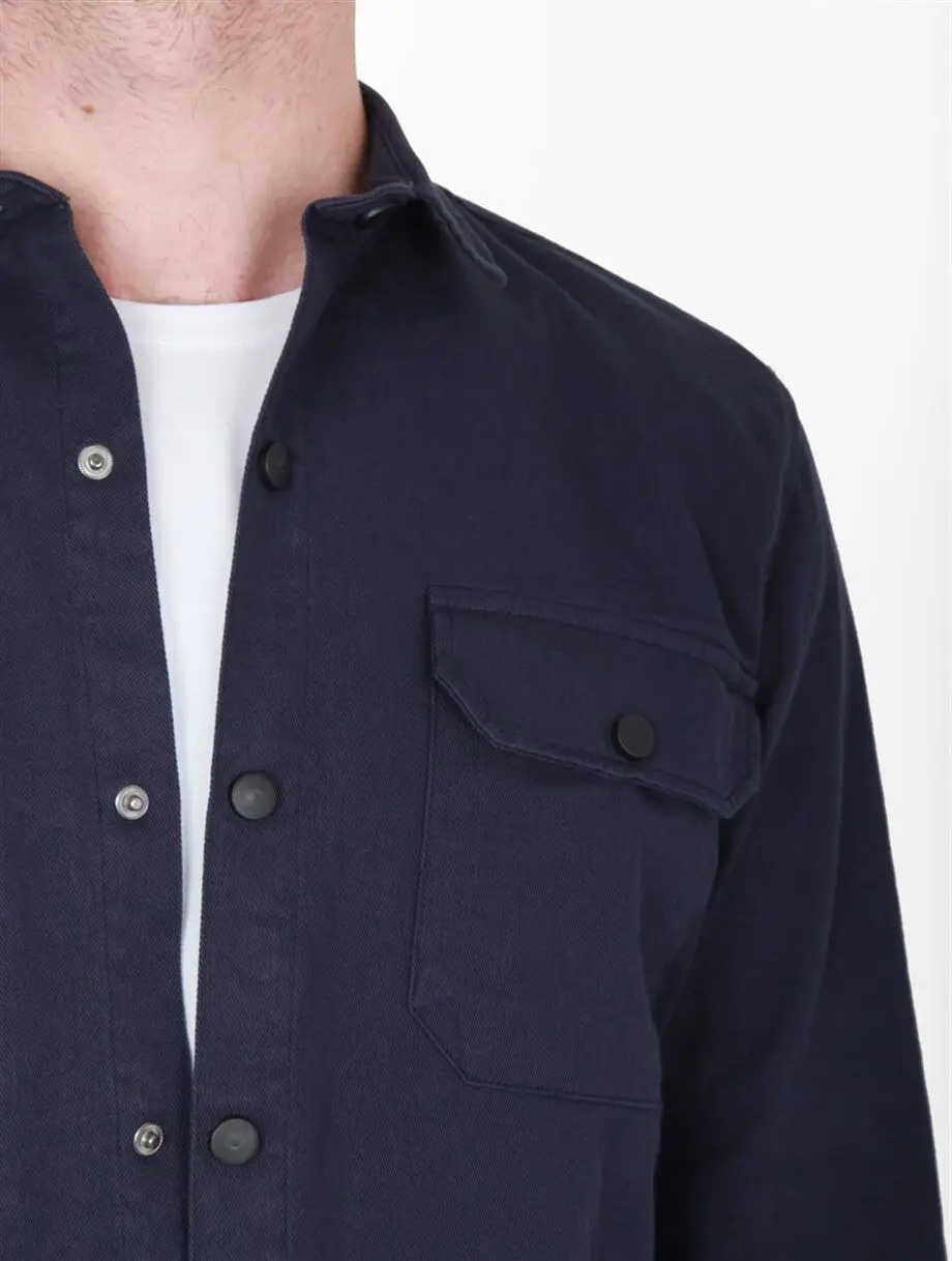 

Indigo Mens Plain Shirt Jacket