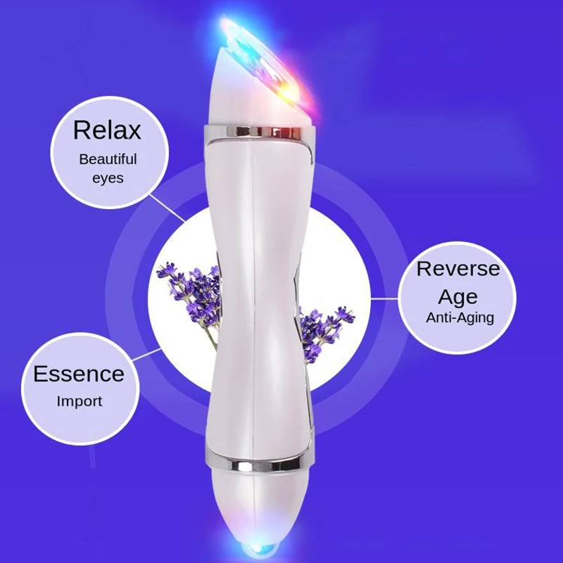 Микро-Вибрационный светодиодный красно-синий светильник инструмент для красоты