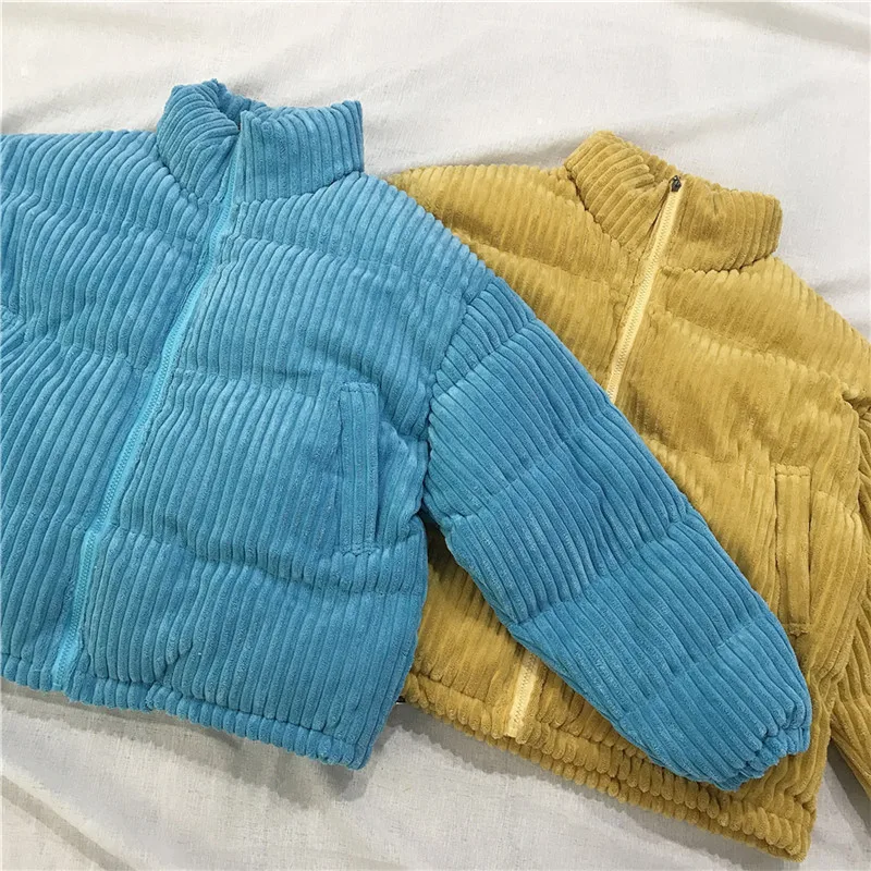 

Sweet Women Short Bubble Coat 2020 New Women's Chenille Winter Coat Stand Collar Courdy Oversized Puffer Short Parkas Yellow