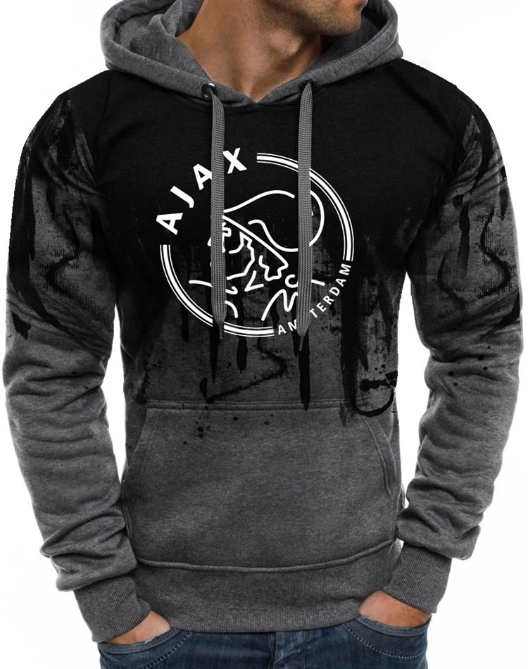 

New 3D ink printing men's hooded suit casual sportswear men 2 piece hooded sports pullover hooded pants suit male Hombre S-3XL