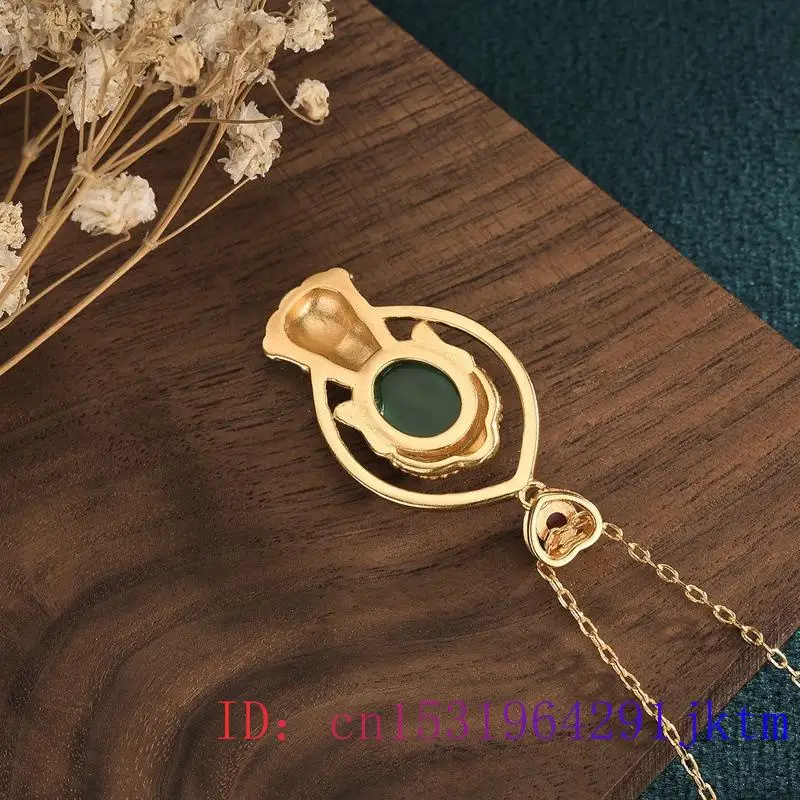 

Jade Buddha Pendant Fashion Chinese Zircon Chalcedony Gemstone Gifts Natural Necklace Charm Amulet Jewelry Women 925 Silver