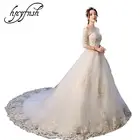 Новое поступление 2021 2022, китайское свадебное платье, кружевное свадебное платье с длинным шлейфом и вышивкой, цельнокроеное платье для невесты