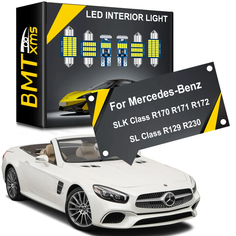 

BMTxms Canbus Interior Lights LED For Mercedes Benz SL Class R129 R230 SL55 SL500 SLK Class R170 R171 R172 SLK55 SLK230 SLK350