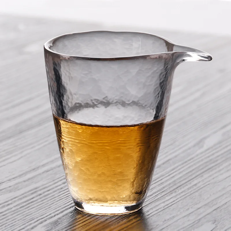 

Heat-resistant Fair Tea Cup Exquisite Handmade Transparent TeaCups Kung Fu Tea Sets Japanese Tea Ceremony Cup And Saucer