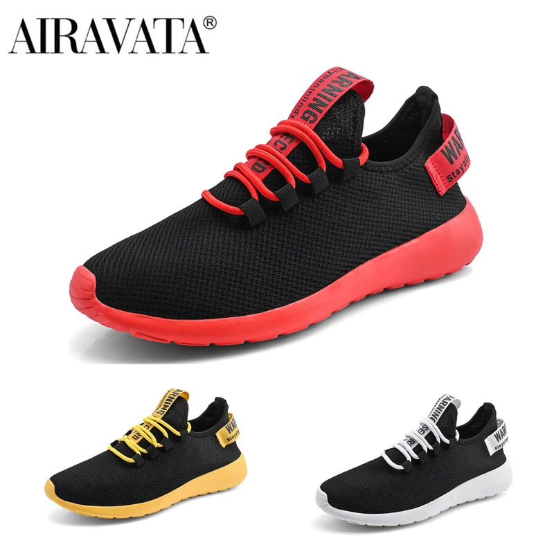 

Men's Lace Up Running Sneakers Casual Outdoor Lightweight Breathable Sports Summer Thick Bottom Mesh Gym Shoes Footwear