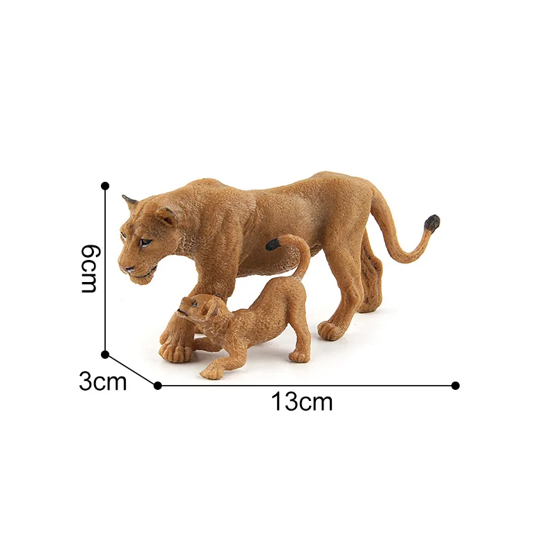 

13CM NEW Simulated Animals lion Action Figure Toys Gift Model Kids Toy Figures