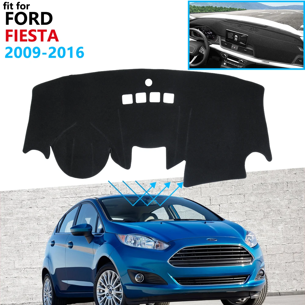 Защитная накладка на приборную панель для Ford Fiesta ST 2009 ~ 2016 MK7 автомобильные