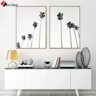 Пальмовый принт, постер с изображением Калифорнии, природы, скандинавский холст, картина, черно-белая настенная живопись, современное минималистское украшение, картины