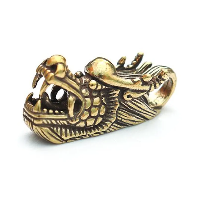 

Casting Metal Dragon head Ornaments Gifts 3D Figurine Mini Animal Collect Home Office Room Desktop Decoration Sculpture