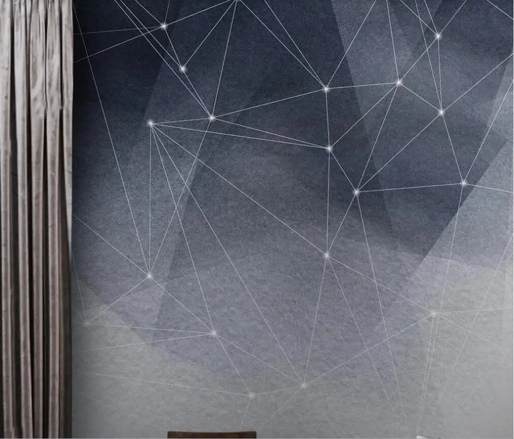 Индивидуальные обои/Современные минималистичные черно-белые абстрактные