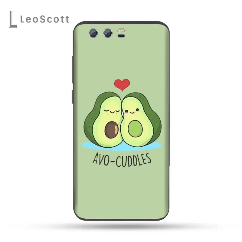 

Cartoon Cute Avocado Phone Case For Huawei Honor view 7a5.45inch 7c5.7inch 8x 8a 8c 9 9x 10 20 10i 20i lite pro