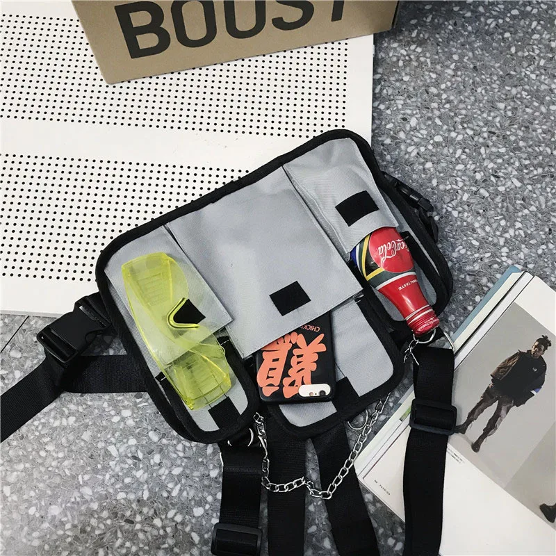 Уличная нагрудная сумка для мужчин функциональный тактический жилет сумочка в