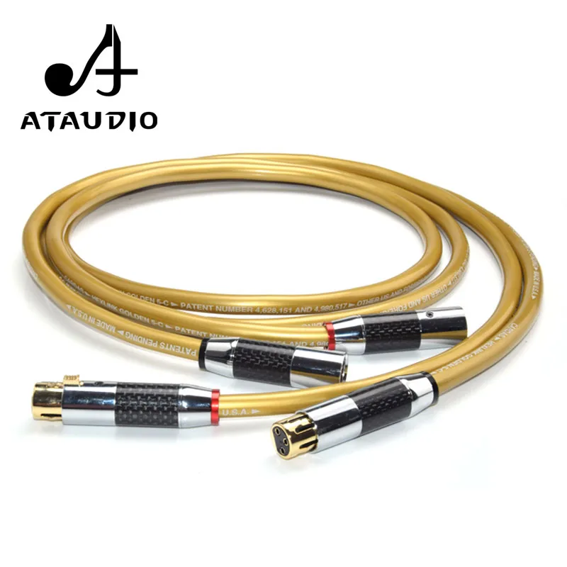 

ATAUDIO Cardas 5C Copper HIFI XLR Cable Pure OCC HIFI Dual XLR Male to Female Interconnect Cable
