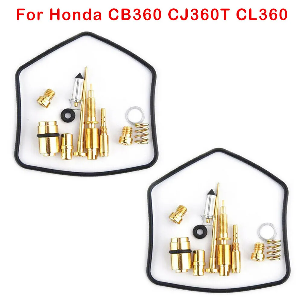 

2 Sets Carburetor Rebuild Kit Carb For Honda CB360 CJ360T CL360 Gaskets Slide Needle