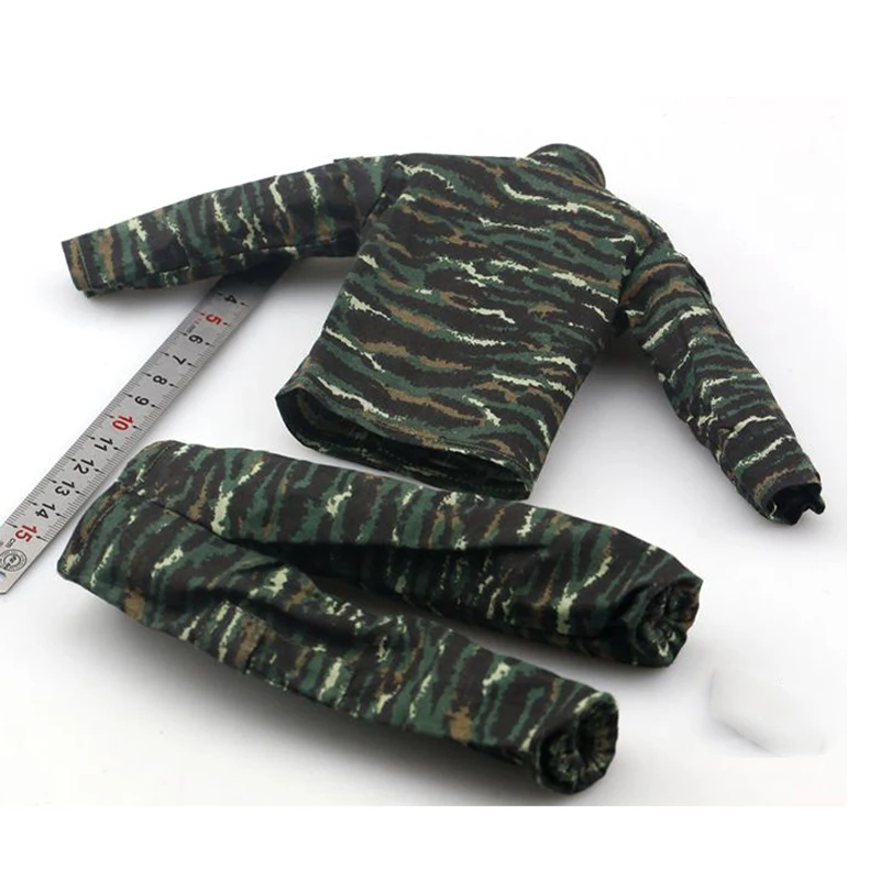 

1/6 Scale CHN Snow Leopard Special Battle Camouflage Combat Uniform Clothes for 12" Action Figures