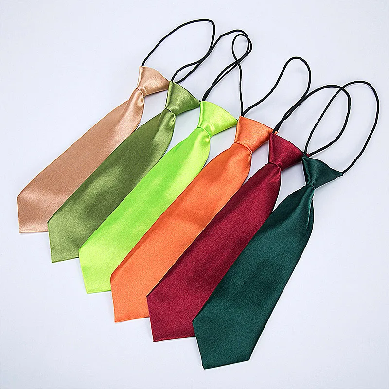 Галстук-бабочка однотонный черный атласный для мальчиков и девочек | Аксессуары