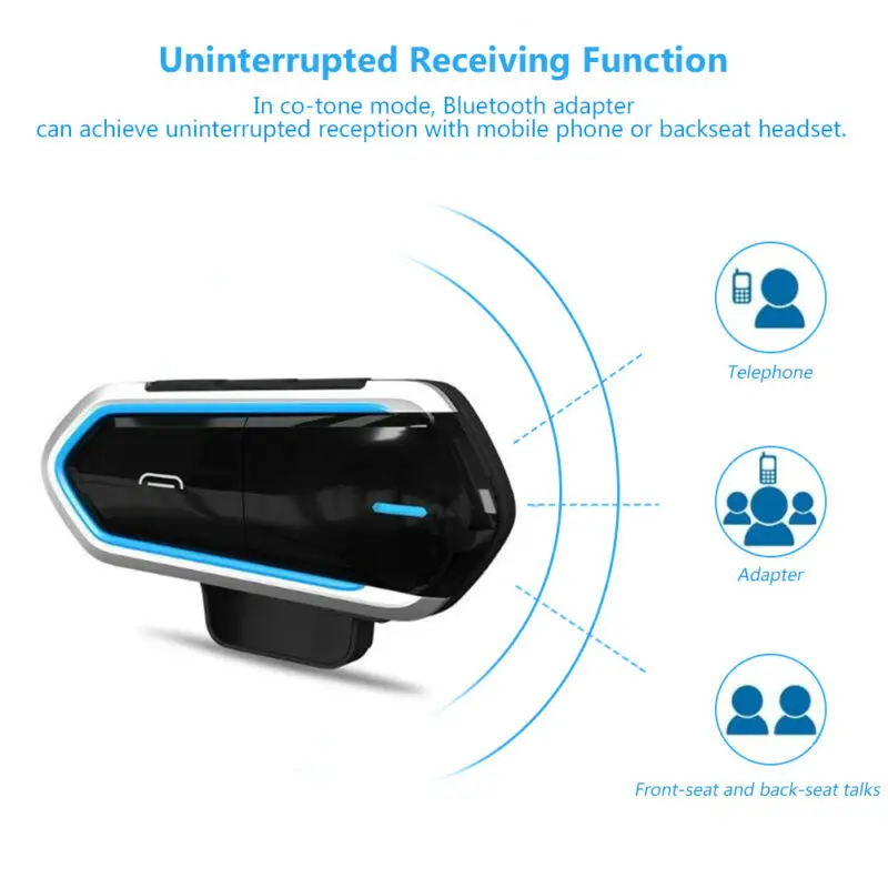 

2020 NEW Bluetooth Motorcycle Helmet Headset BT Motorbike Headset Intercom