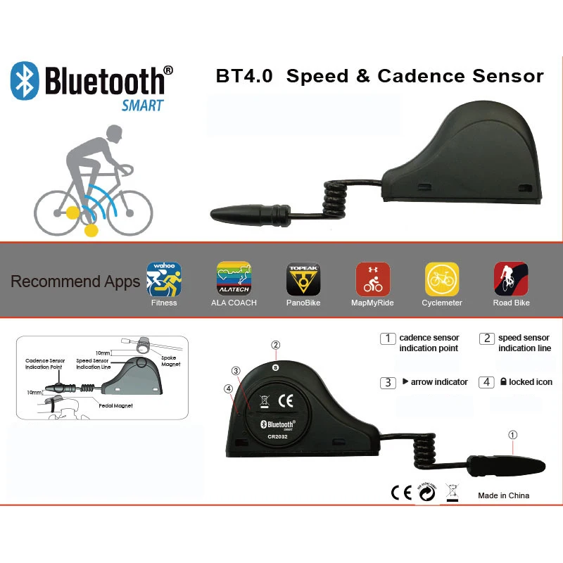 Велосипедный компьютер датчик скорости ANT + Bluetooth 4 0 беспроводной для фитнеса GARMIN