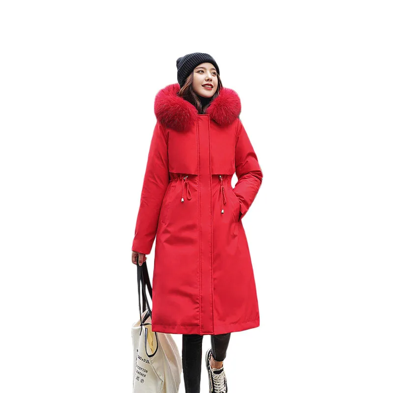 

[Detachable Inner Liner] Pai Overcome The Trend Of Women's 2021 Winter New Long Women's Cotton-Padded Jacket Cotton Coat Y591