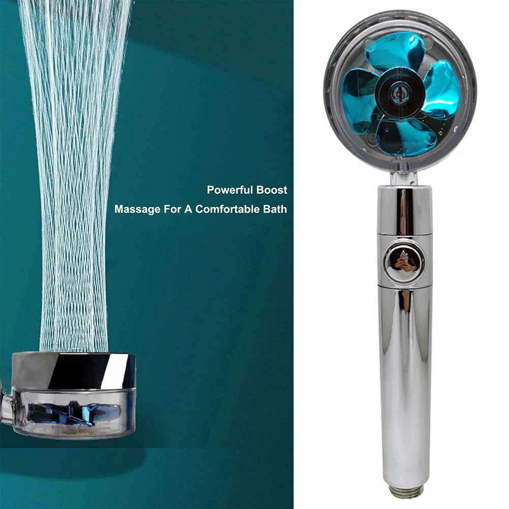 

High Pressure Bath Shower Head Handheld Massage SPA Rotary Rainfall Sprayer Nozzle ABS Water Saving PressurizedShowerhead