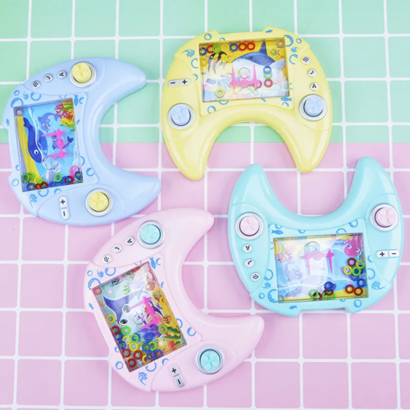 

1 предмет ретро кольца воды игровой автомат ребенок портативной игровой автомат воды круг кольцо бросить сжимающаяся игрушка родитель-ребе...