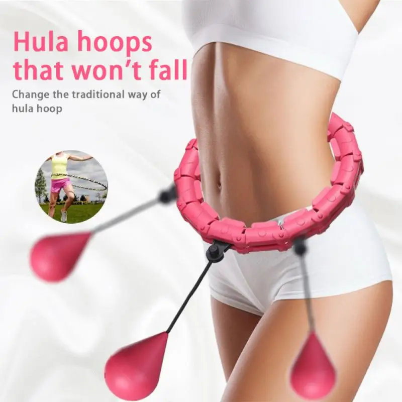 

24 Sections Detachable Adjustable Women Fitness Yoga Sport Hoops Home Fitness Smart Waist Training Ring Belly Trainer Abdominal